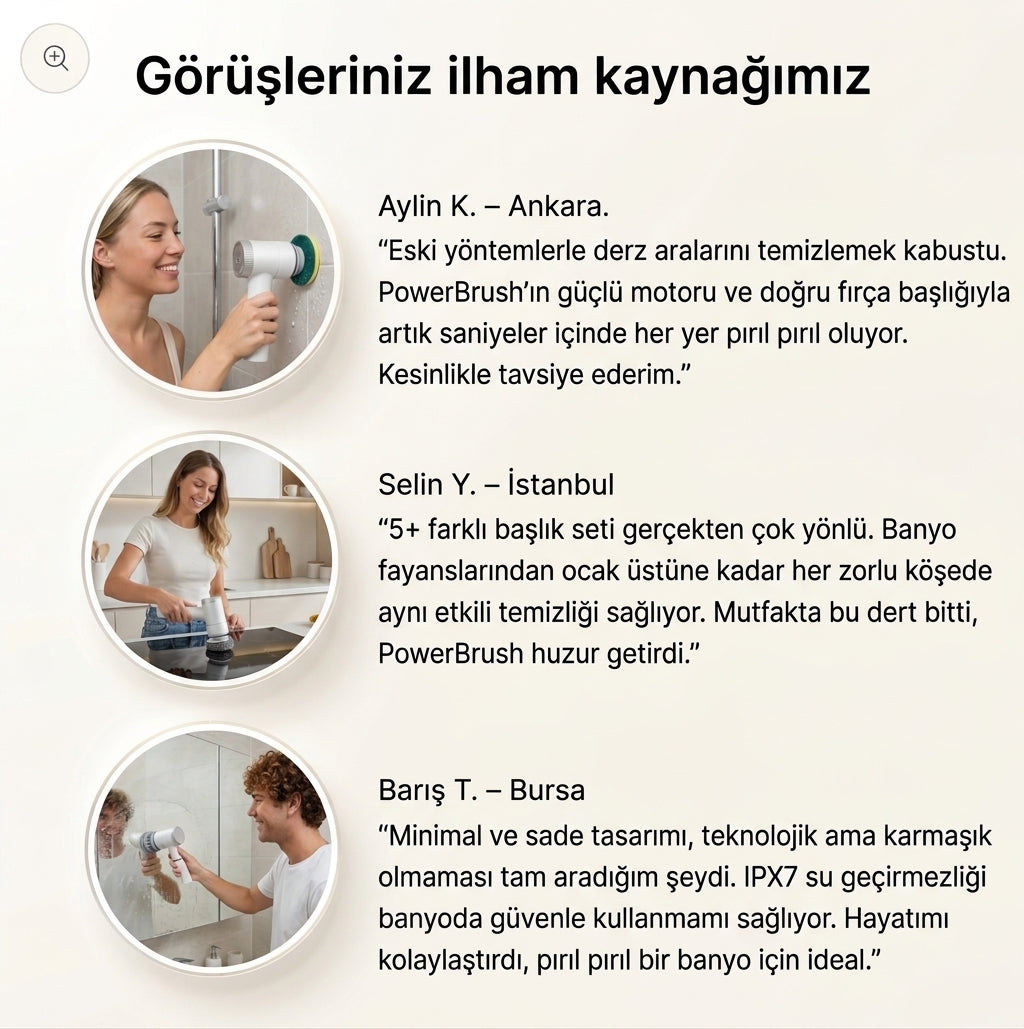 Kitchen Clean 5 Motorlu Temizlik Fırçası